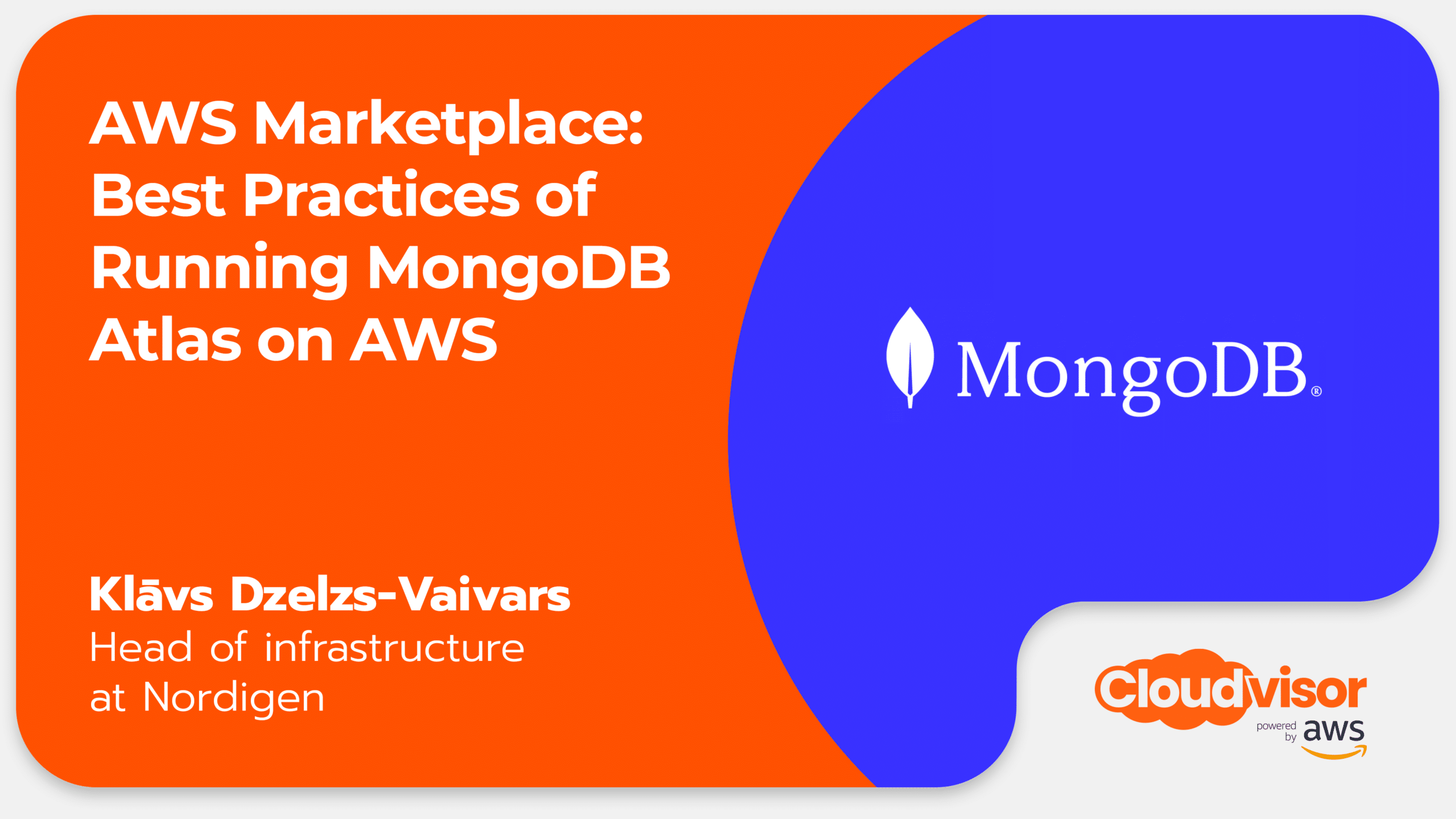 AWS Marketplace: Best Practices of Running MongoDB Atlas on AWS