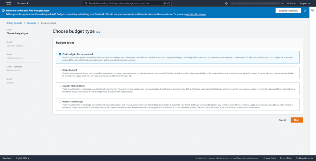 Creating Aws Budgets: Savings Plans And Cost Budget 11